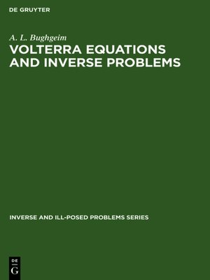 cover image of Volterra Equations and Inverse Problems
